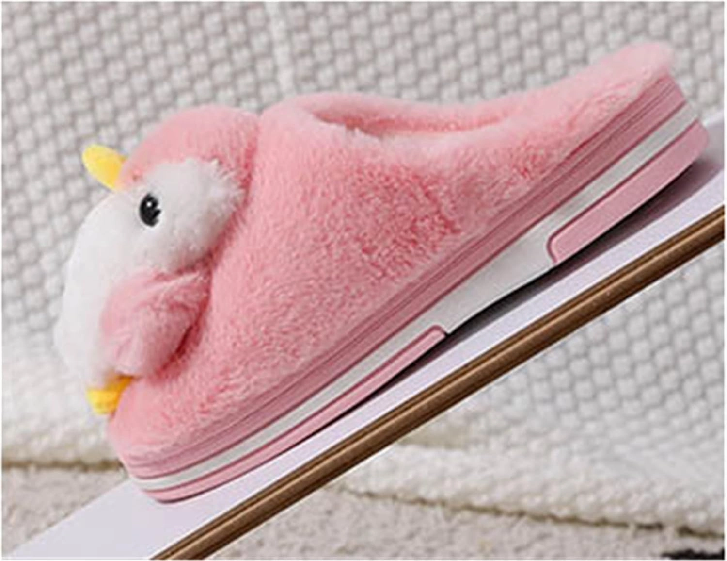 YILANLAN Women's Penguin Plush Warm Animal Home Cute Slippers